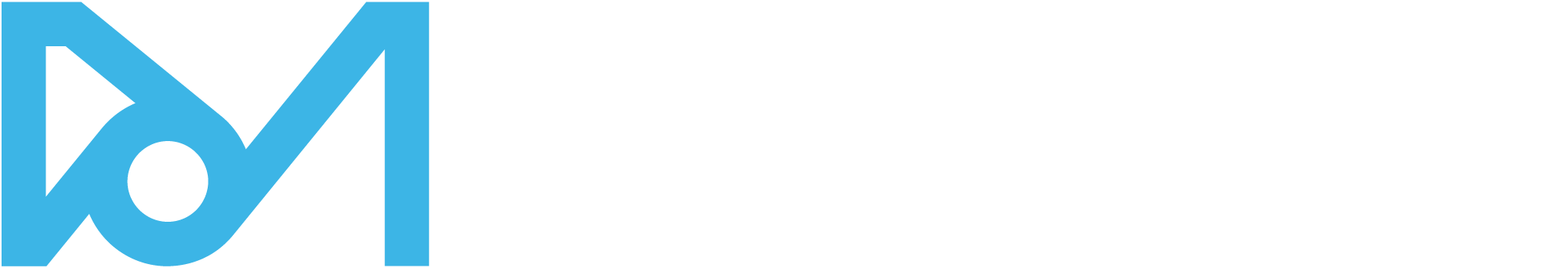 Primary horizontal MarketCast Logo in blue and white