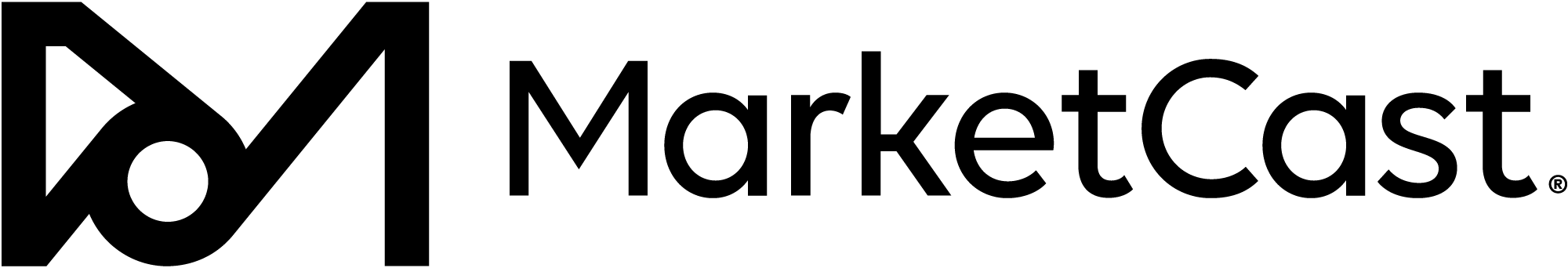 Primary horizontal MarketCast Logo in black