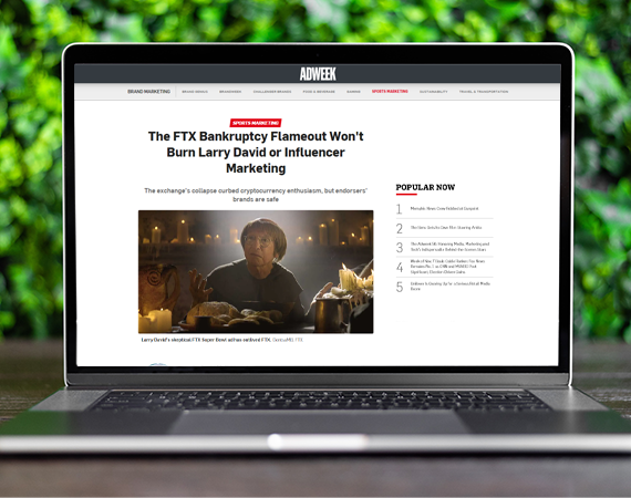 The FTX Bankruptcy Flameout Won't Burn Larry David or Influencer Marketing