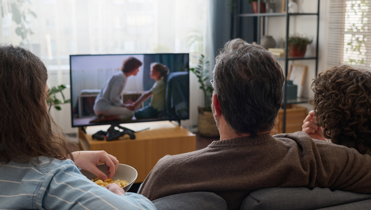 People watching streaming content